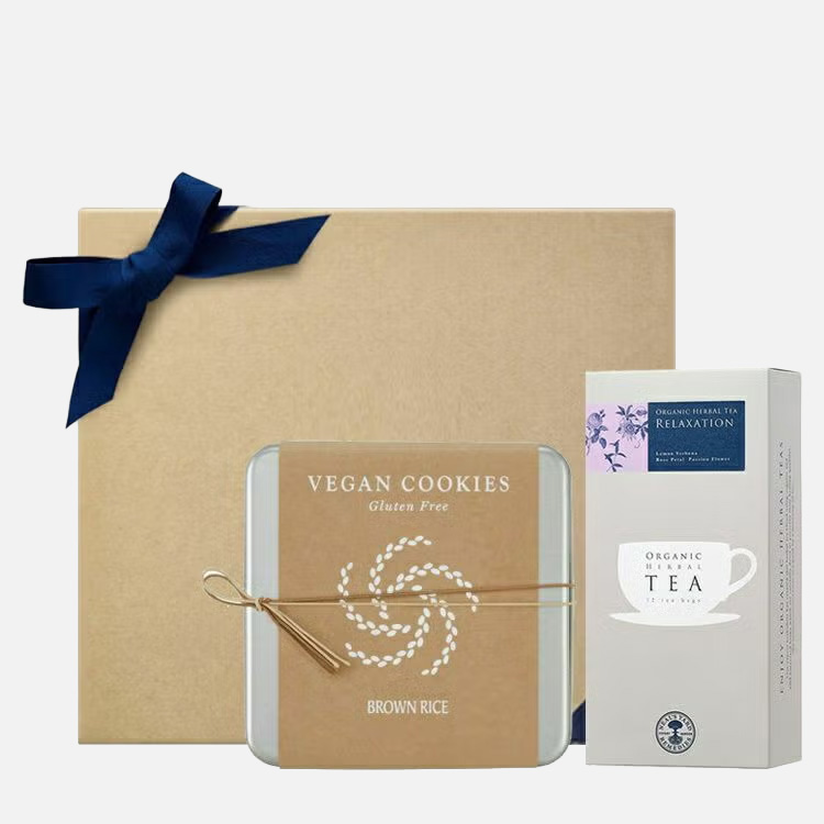 ヴィーガンクッキー＆ハーブティギフト（ギフト箱入り）