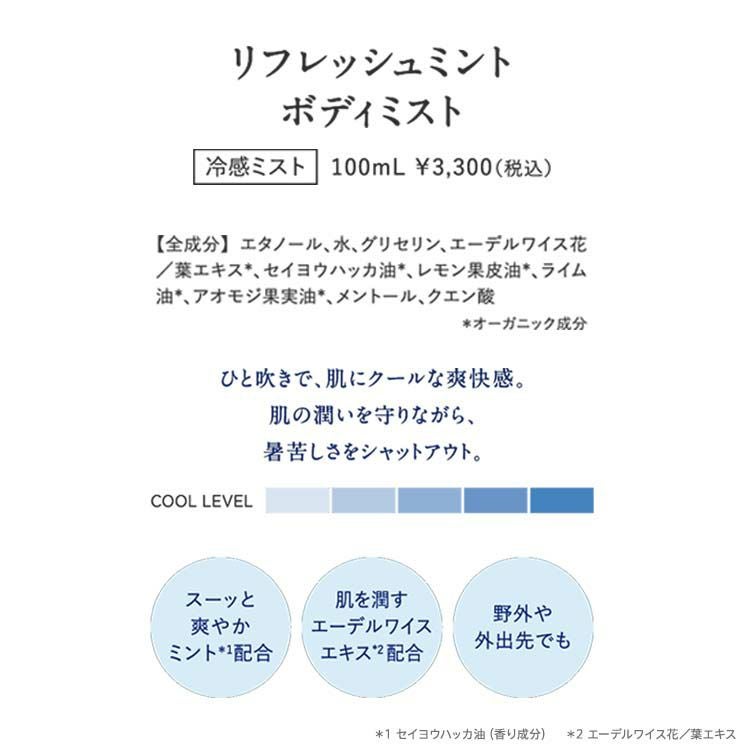 リフレッシュミント ボディミスト | ニールズヤード レメディーズ 公式