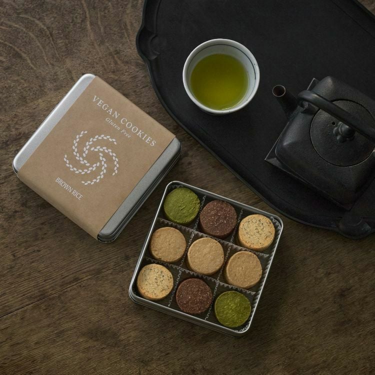 ブラウンライス ヴィーガンクッキー缶＜詰め合わせ＞（お一人様3個
